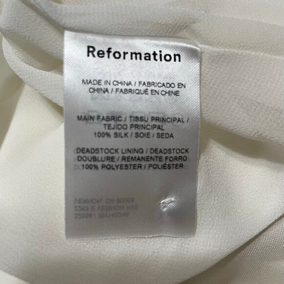 NWT - Reformation Corinth Silk Mini Dress - Picture 5 of 8